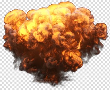 Scene explosion red mushroom cloud free cutout transparent background PNG clipart