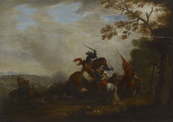 Scene from a cavalry battle | Free Photo - rawpixel