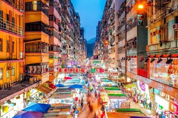 scenery of market place