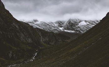 scenery of mountains covered with snow
