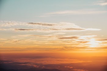 scenery of sunset