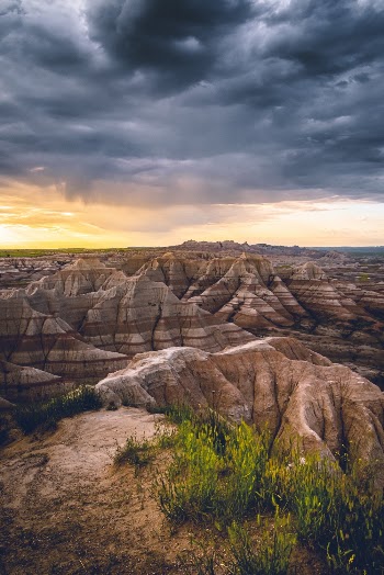 Scenic Photo Of Rock Mountains During Dawn