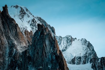Scenic Photo Of Snow Capped Mountains