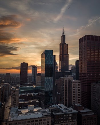 Scenic View Of City During Dawn