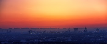 Scenic View of City During Dawn