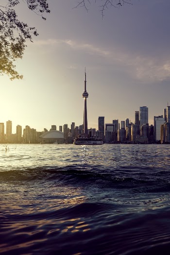 Scenic View Of City During Golden Hour