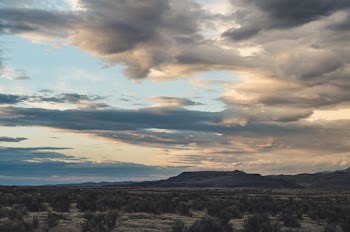 Scenic View Of Field Under Cloudy Sky