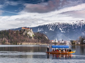 Scenic View Of Ice Capped Mountains
