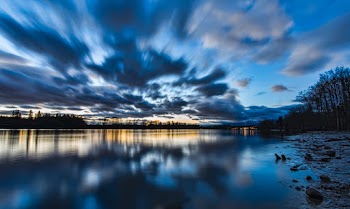 Scenic View Of Lake During Dawn