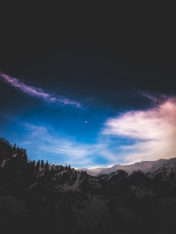 Scenic View Of Mountain During Dawn