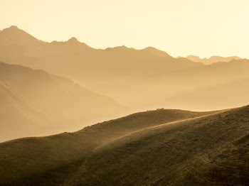 Scenic View Of Mountain During Golden Hour