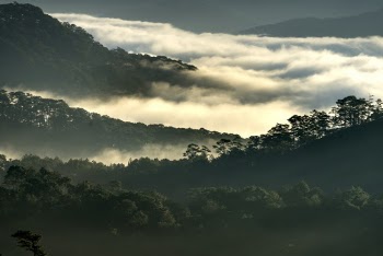 Scenic View Of Mountains During Dawn