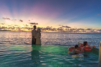 Scenic View Of Ocean During Dawn