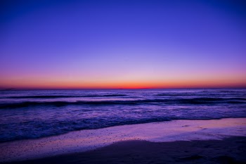 Scenic View of Ocean During Dawn