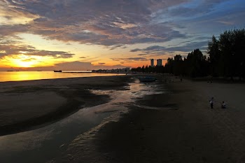 Scenic View Of Ocean During Sunset