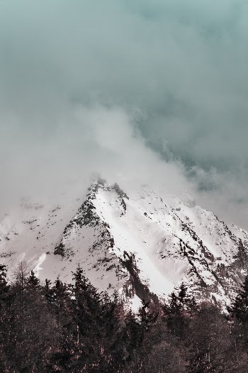 Scenic View Of Snow Capped Mountain