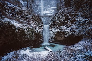 Scenic View of Waterfall