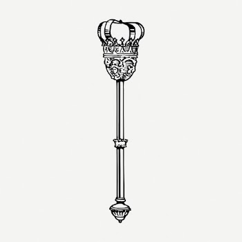 Scepter drawing, medieval weapon royal | Free PSD - rawpixel