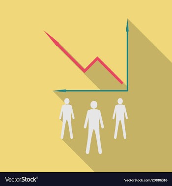 Schedule chart on table economic visualization vector image