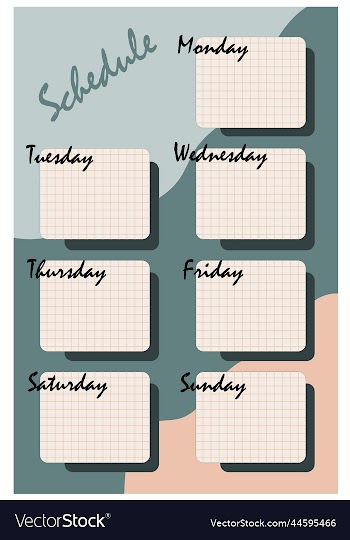 schedule template