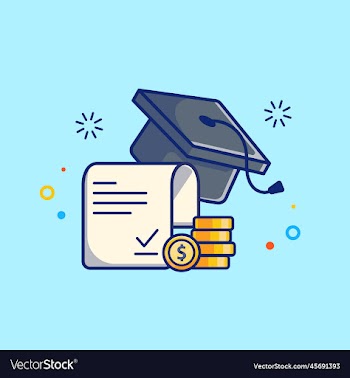 scholarship graduation cap certificate and coin