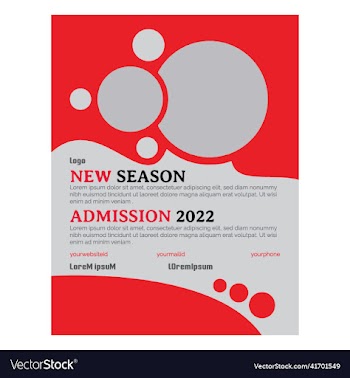 school admission flyer template