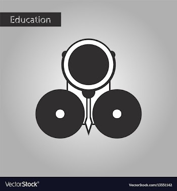 School bell black and white style icon vector image
