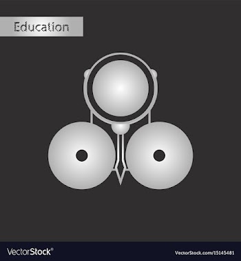School bell black and white style icon vector image