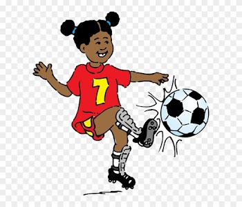 School, Black, Student, Drawing, People, Boy, Plays - Kicking A Ball Clipart