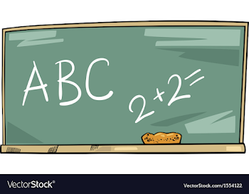 School blackboard cartoon Royalty Free Vector Image