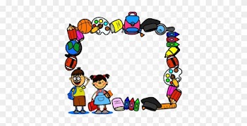 School Border Hq Image Free Png - School Supplies Border Clipart