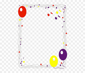 School Borders Svg Cut Files - Happy Birthday Border Png ...