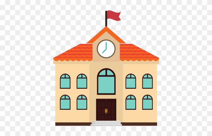School Building Icon - School Building Vector Png