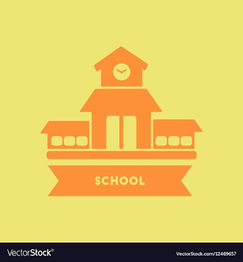 School building vector image