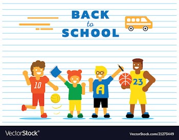 School bus back to school background design vector image