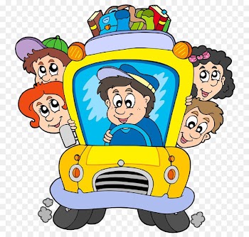 School bus Cartoon Clip art - Driving people 