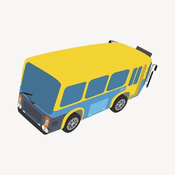 School bus sticker, vehicle illustration | Free PSD - rawpixel