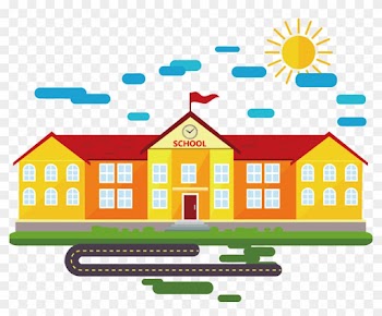 School Cartoon Classroom - School Building Cartoon Png
