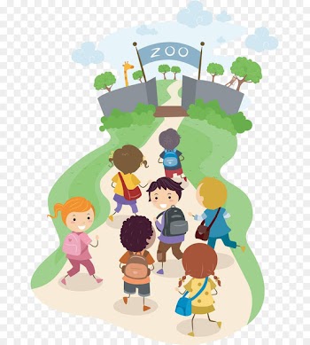 School Child Royalty-free Clip art - The children go to the zoo 
