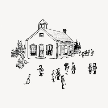 School  clipart, vintage hand | Free Vector - rawpixel