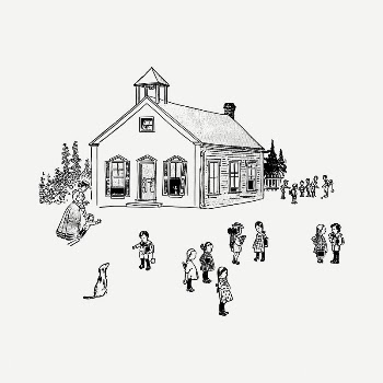 School drawing, vintage illustration psd. | Free PSD - rawpixel