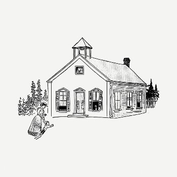 School drawing, vintage illustration psd. | Free PSD - rawpixel