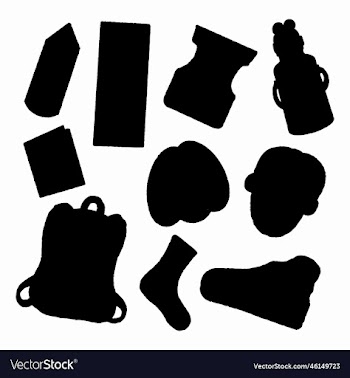 school equipment silhouette