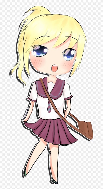 School Girl Chibi By Nyanshadowcat School Girl Chibi - Png School Girls Cartoon