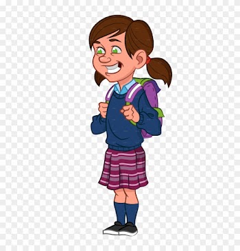 School Girl Clip Art - School Girl Clipart Png