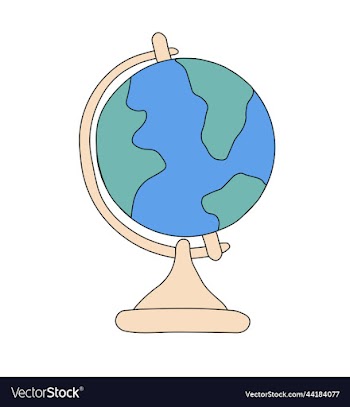school globe school supplies icon