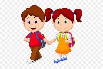 School Kids Clipart - School Girl And Boy Clipart