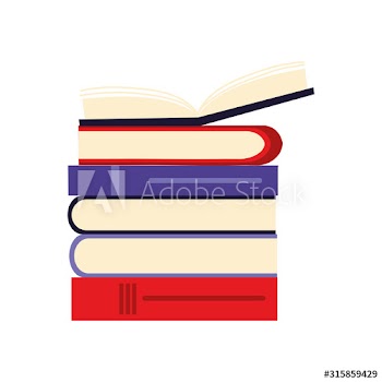 school pile text books icons