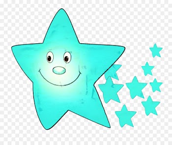 School, Preschool, Star, Aqua, Turquoise PNG