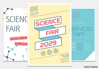 School Science Fair Flyer Set